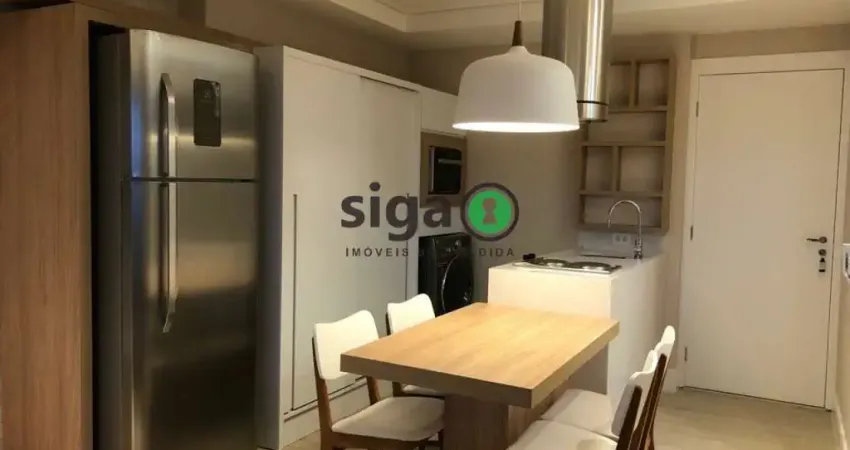 Apartamento com 49m² à venda, MOBILIADO, 1 quarto, 1 banheiro e 1 vaga, Chácara Santo Antonio