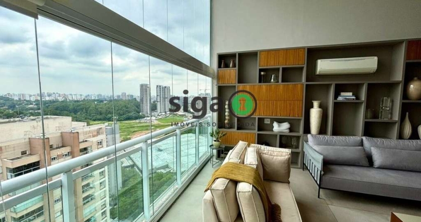APARTAMENTO NO PANAMBY Á VENDA, COM 3 SUÍTES, 4 VAGAS! PÉ DIREITO DUPLO!