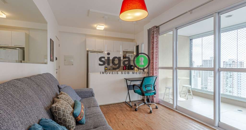 Studio de 45m² com Suíte | Mobiliado e Pronto para Morar | 300m do Metrô Ana Rosa!