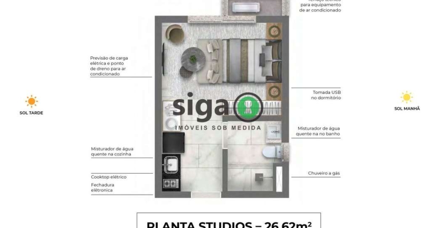 Studio à Venda no Morumbi ? próximo ao estádio ? moderno, Compacto e Próximo ao Metrô!