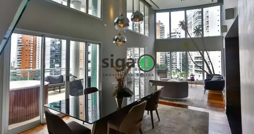 APARTAMENTO MOBILIADO PARA VENDA NO PANAMBY, TORRE UNICA, TRÊS VAGAS!