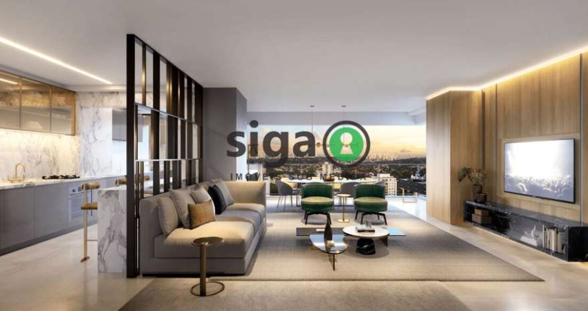 Apartamento à venda no Brooklin 110,23m² 3 quartos, 1 suítes, varanda com churrasqueira, 2 vagas