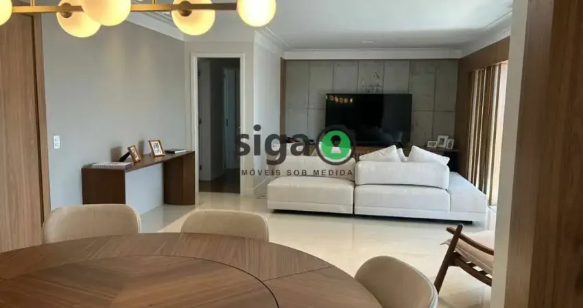 Apartamento alto padrão á venda na vila andrade! de 163m², 4 vagas, 3 suítes -totalmente mobiliado!