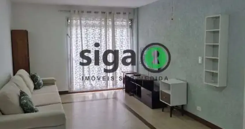 Apto no Itaim, com 105m², para locação, Mobiliado, com 1 vaga de garagem