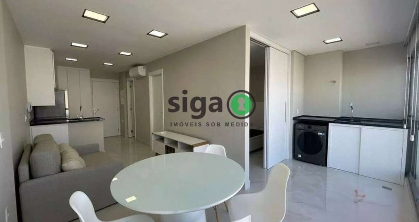 Apto com 49m², com 1 suite, lavabo, 1 vaga de garagem, no bairro Paraiso, Mobiliado