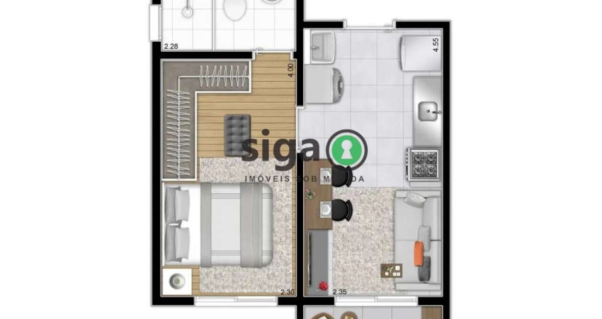 Apartamento com 1 quarto à venda na Rua Luiz Seráphico Júnior, 380, Jardim Caravelas, São Paulo