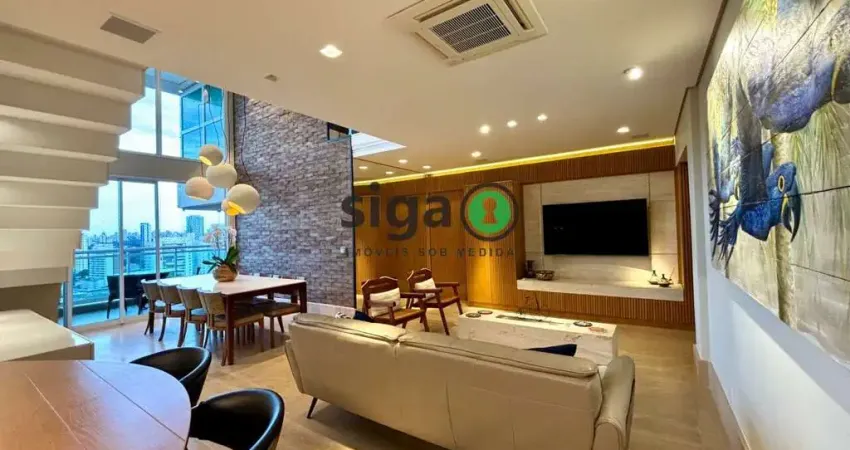 APARTAMENTO Á VENDA NO BROOKLIN, 3 QUARTOS SENDO 3 SUÍTES! 3 VAGAS! 210M²