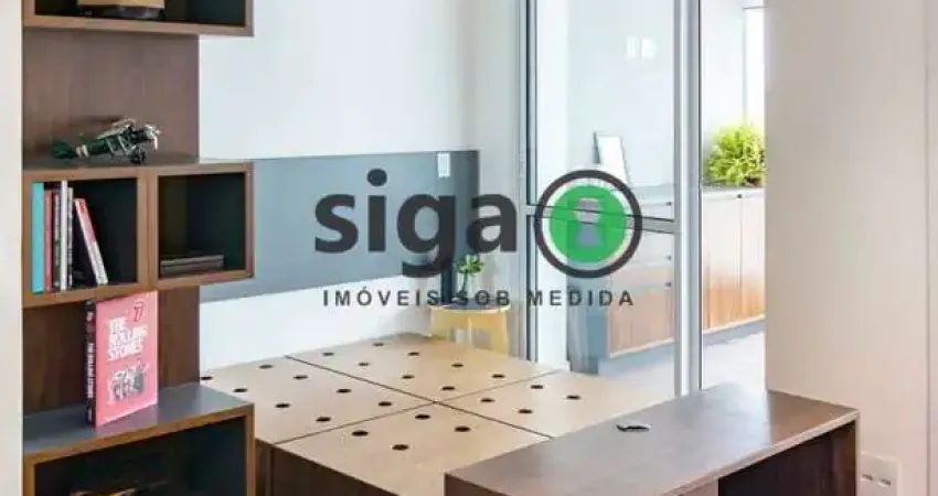 Apartamento em Pinheiros para Venda, ou locação MOBILIADO com 49m², 1 quarto, 1 vaga, andar alto