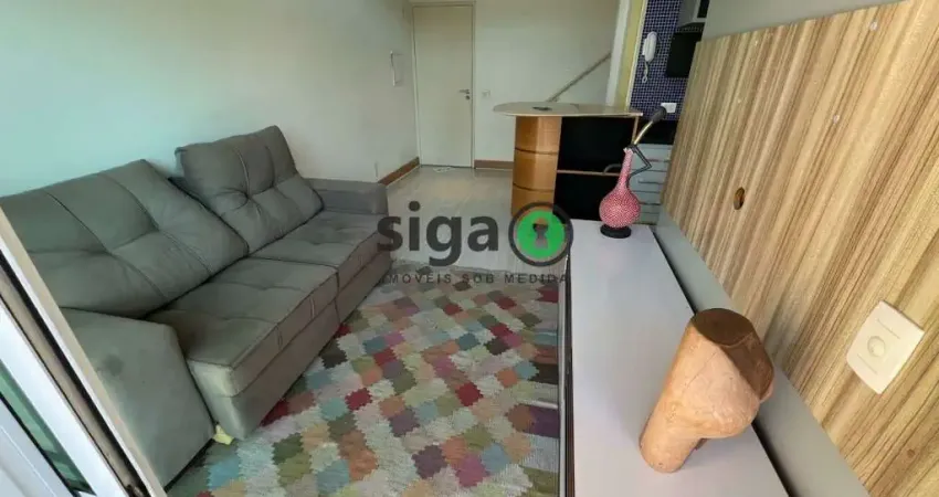 Apto Duplex com 50m² na Vila Nova Conceição, para locação, Mobiliado com 1 suite, lavabo e 1 vaga