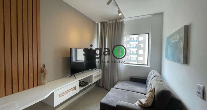 Apartamento mobiliado de 76m, 2 quartos e 1 vaga para locação na Vila Olímpia