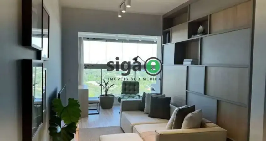 Apto Mobiliado com 66m² para locação em Pinheiros com 2 quartos, sendo 1 suite e 1 vaga