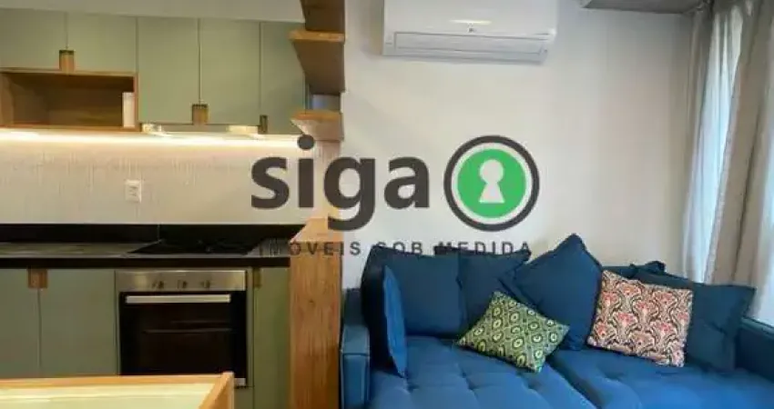 Apto para locação mobiliado com 45m², 1 suite, 1 vaga na vila madalena