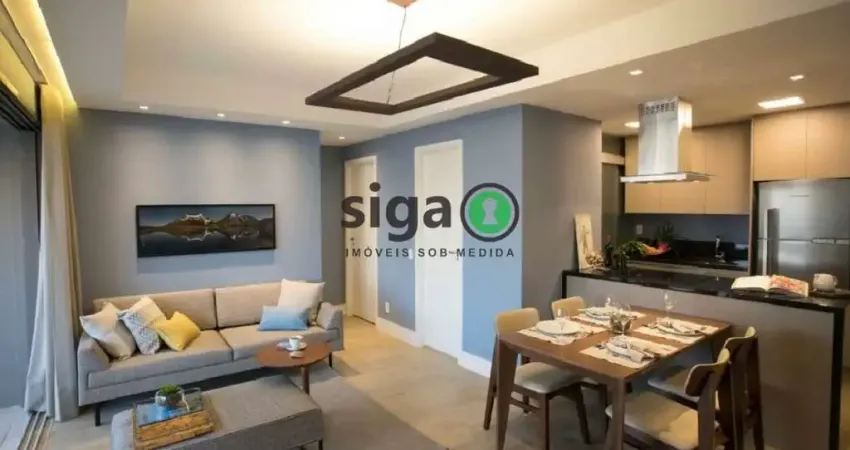 Apto para locação com 81m², 2 suites, 2 vagas, no brooklin, mobiliado, imperdível!