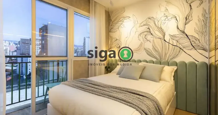 Terraço república ? studio 32 m² | 2 varandas ? pronto para morar