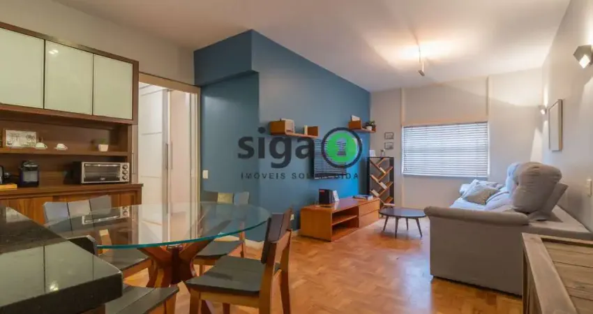 Apto à venda com 81m², 2 quartos, sendo 1 suíte, no itaim bibi, reformado