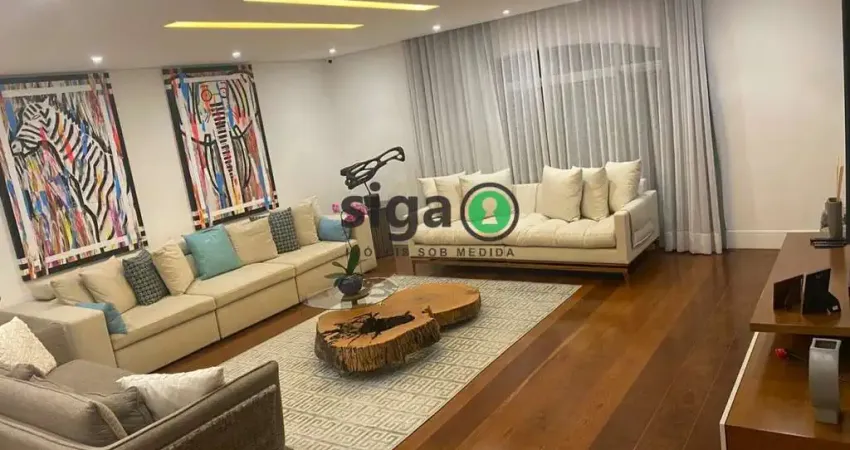 Apartamento a venda mobiliado no real parque, de 211 m2, 3 quartos e 4 vagas