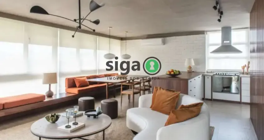 Apartamento mobiliado com vista incrível no itaim bibi !!- 4 quartos, 163m², alto padrão!!!