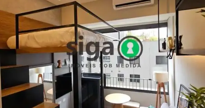 Studio 24m² com mezanino para alugar no brooklin ? próx. berrini e metrô brooklin