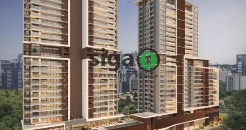 Apartamento 187m² | 4 dormitórios com varanda e lazer no brooklin, próximo a berrini