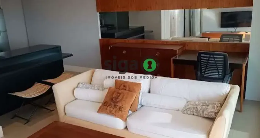 Apto para Locação com 84,9m², 2 suites, 2 vagas, no Brooklin, Semi Mobiliado, Imperdível!