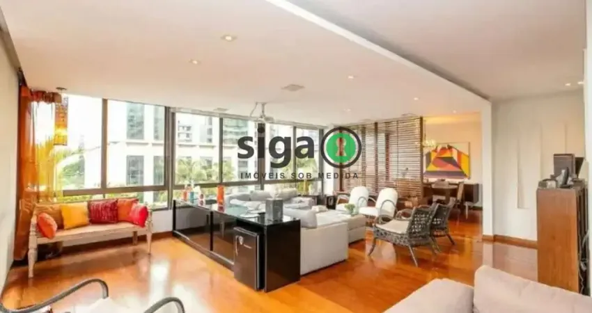 Apartamento no Itaim disponível para venda ou locação, de 225 m2, 3 quartos e 2 vagas.