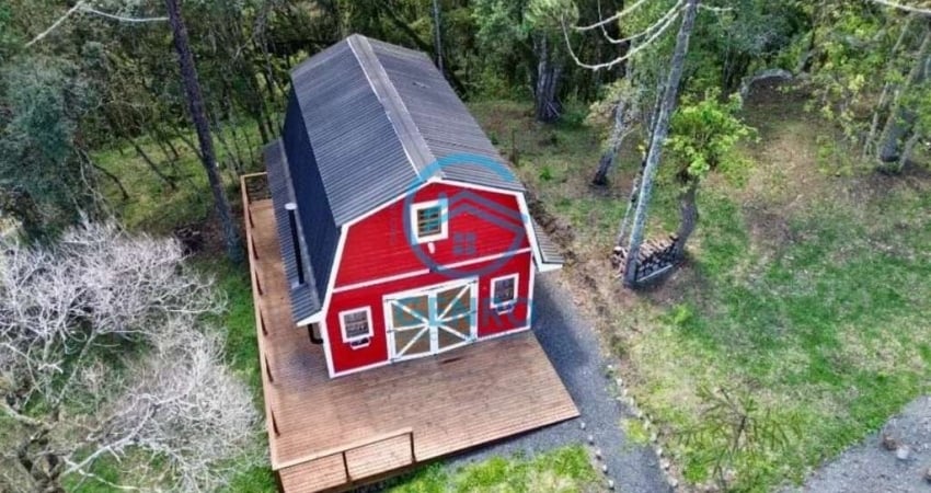 Cabana Estilo Celeiro Americano com Vista para as Montanhas com Terreno de 30.400m² à venda em Urubici/SC