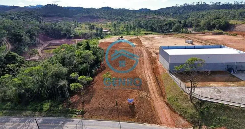 Lote comercial ou industrial pronto para construir com terreno de 16.424m² (1.6 hectares) à venda em canelinha/sc