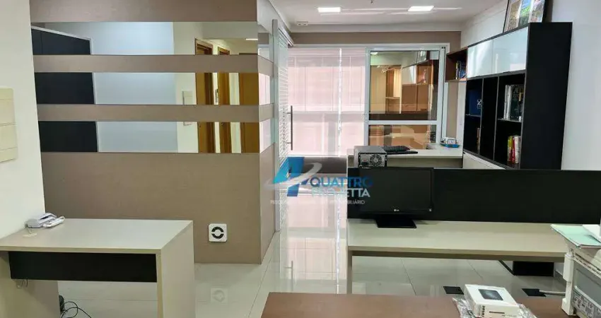 Sala comercial para alugar com 50 m² na gleba palhano - ed. palhano premium
