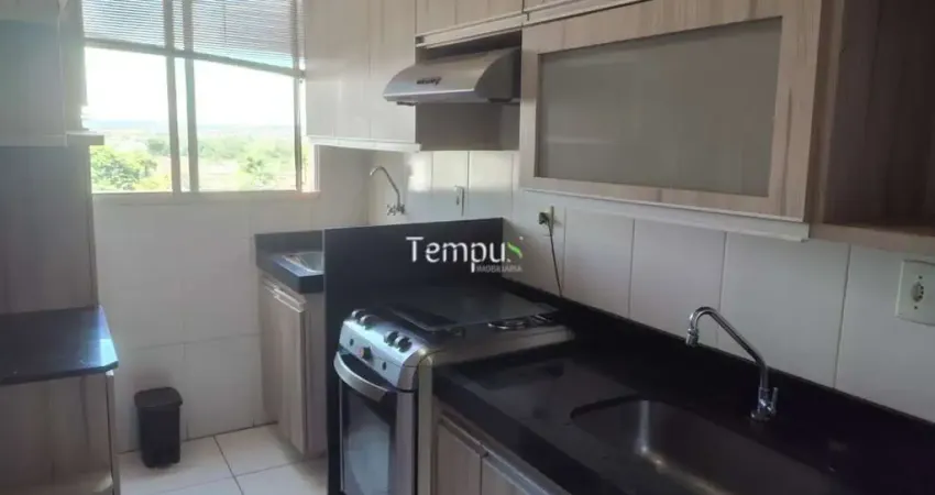 Condominio spazio gran parc - aluguel apartamento, 2 quartos 1 suíte, completo em armários,  em jardim bela vista - continuação, aparecida de goiânia/go