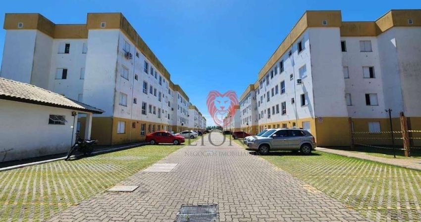 Apartamento com 2 dormitórios para alugar, 46 m² por R$ 1.225/mês - Caça e Pesca - Gravataí/RS