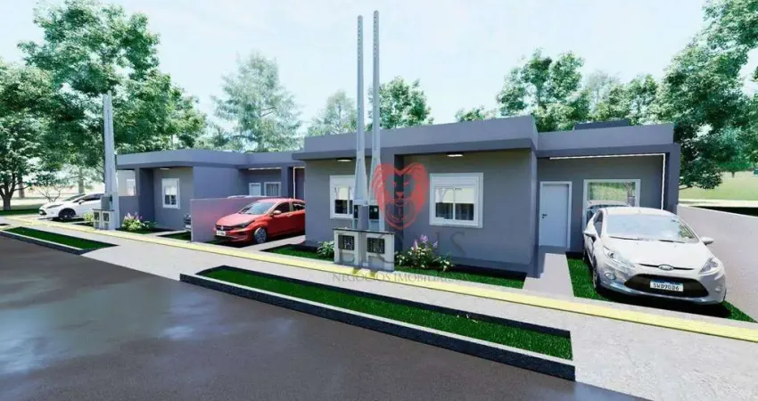 Casa com 2 dormitórios à venda, 43 m² por r$ 235.000,00 - altaville - gravataí/rs