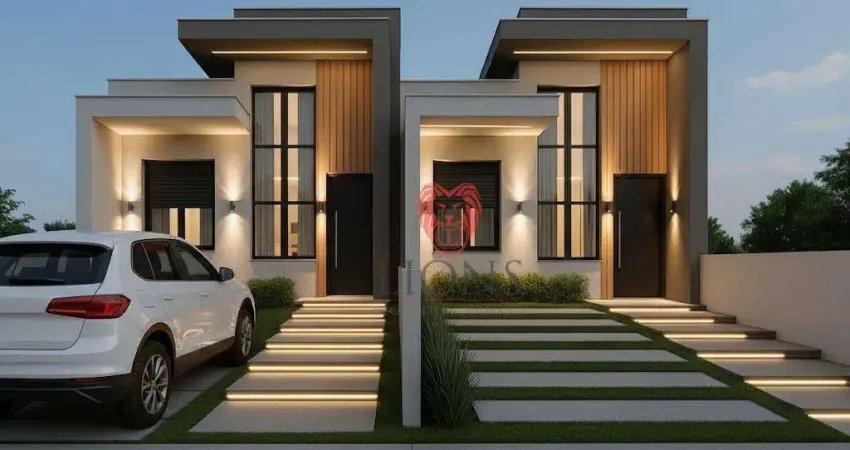 Casa com 2 dormitórios à venda, 62 m² por r$ 320.000,00 - terranova - gravataí/rs