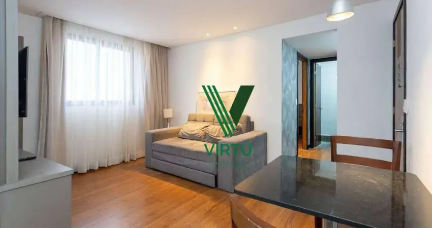 Apartamento com 1 dormitório à venda, 45 m² por r$ 370.000 - bigorrilho - curitiba/pr