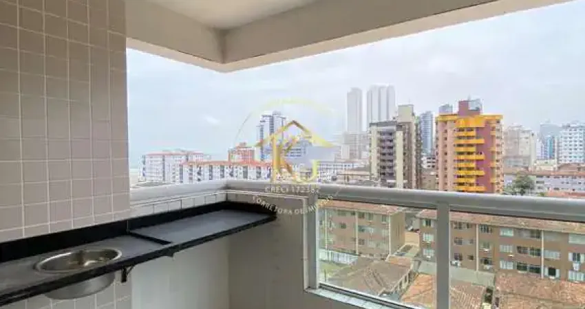 Apto Novo 2 Quartos (1 Suíte) Boqueirão: Varanda Gourmet, 100m da Praia!