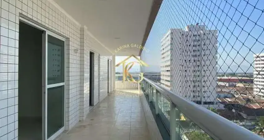 Apto Novo 2 Quartos (1 Suíte) Guilhermina: Varanda Gourmet, Lazer, 600m Praia!