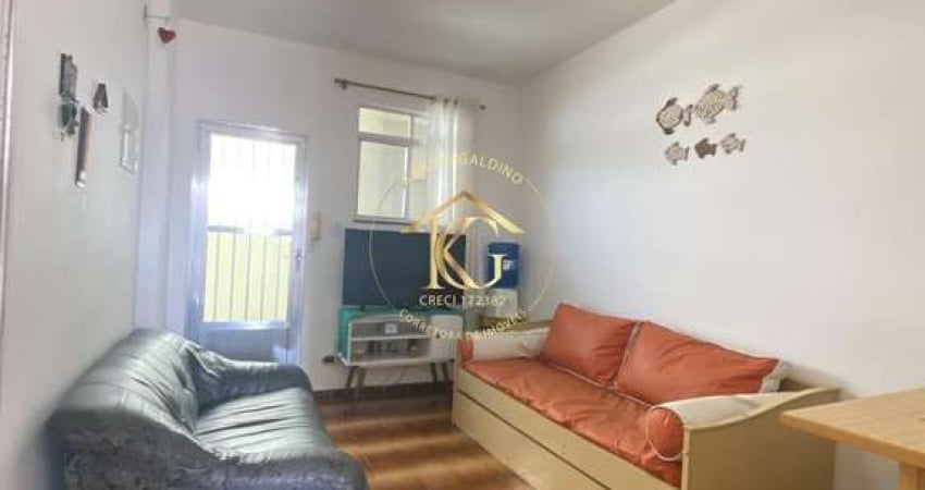 Apartamento na Guilhermina, semimobiliado com 1 quarto.
