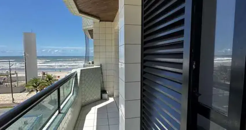 Apartamento tupi praia grande 1 dormitório grande vista mar pé na areia