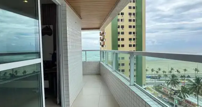 Apartamento mobiliado com 2 quartos 1 suíte e vista mar no bairro guilhermina.