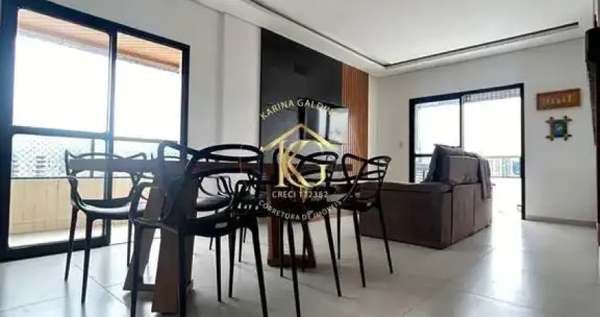 Apto mobiliado com 3 quartos no canto do forte praia grande - sp.