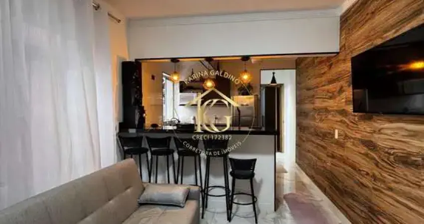 Apartamento guilhermina praia grande 1 dormitório segundo andar de escada