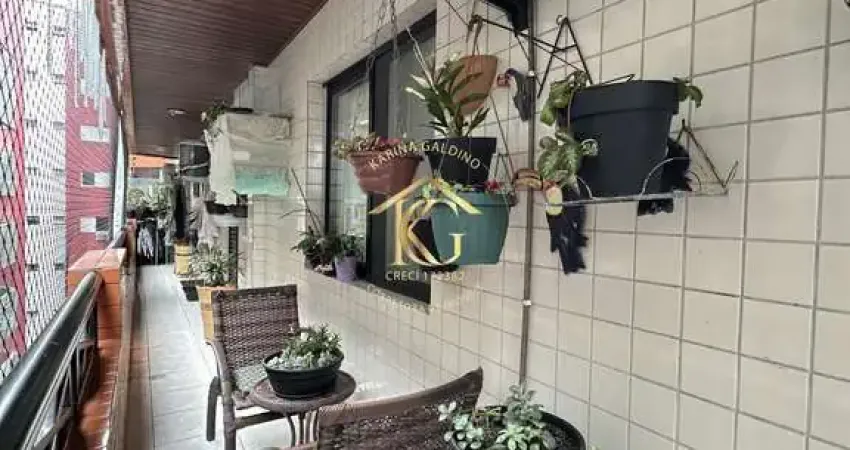 Apto 2 quartos (1 suíte) canto forte mobiliado 110m², lazer completo, 300m praia