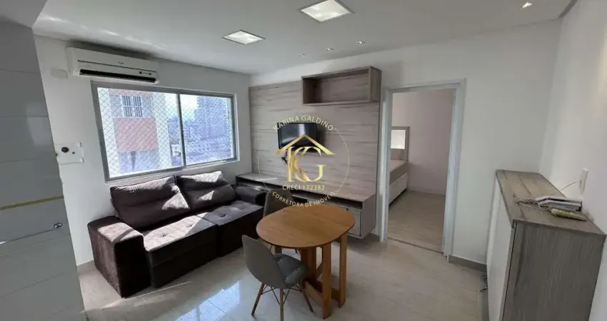 Apartamento à venda com 1 dormitório e completamente mobiliado no Boqueirão.