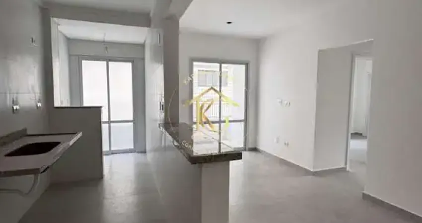 Apartamento Guilhermina Praia Grande 2 dormitórios 1 suíte vista mar pé na areia