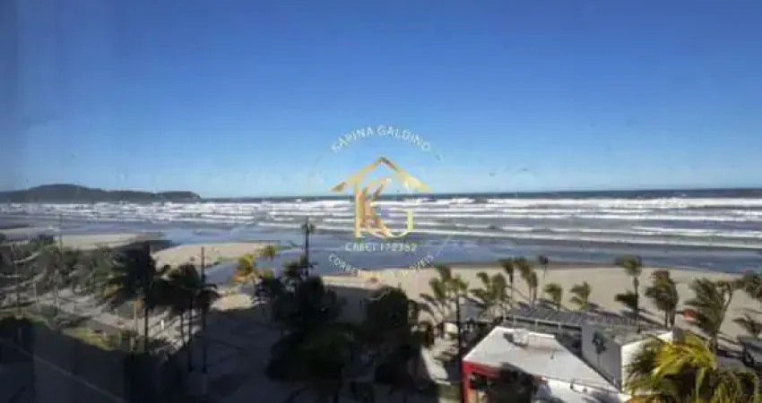 Apartamento aviação Praia Grande 2 dormitórios 1 suíte pé na areia vista mar