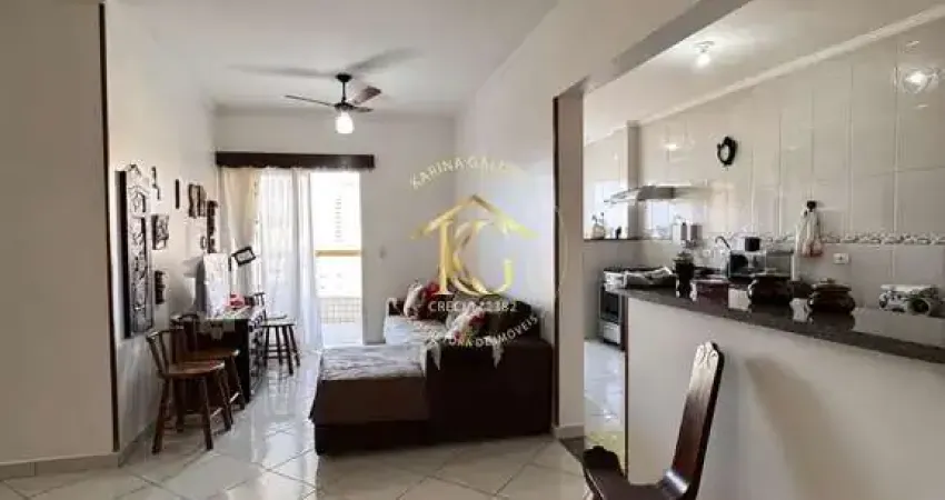 Apartamento tupi praia grande 2 dormitórios 1 suíte modesta vista mar
