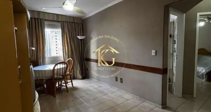 Apartamento boqueirão praia grande 1 dormitório vista mar pé na areia