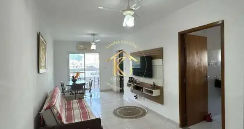 Apartamento semimobiliado de 2 quartos em guilhermina, praia grande - sp