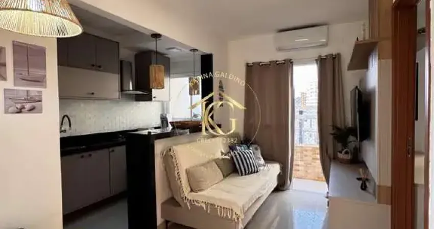 Apartamento semimobiliado de 1 quarto em guilhermina, praia grande, são paulo