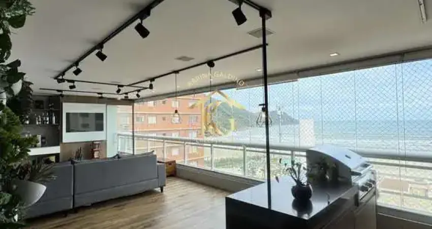 Apartamento canto do forte praia grande 4 suítes vista mar alto padrão