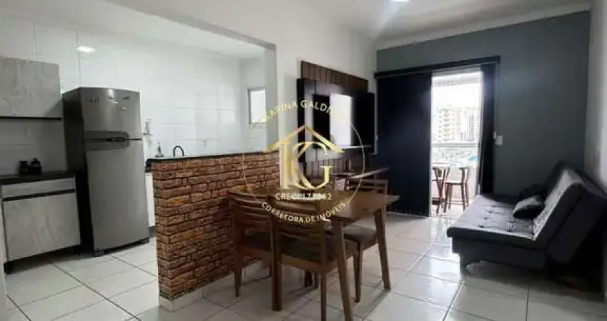 Apartamento semimobiliado com 1 dormitório guilhermina - praia grande